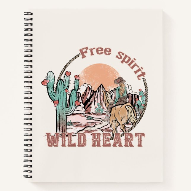Free Spirit, Wild Heart Notebook (Front)