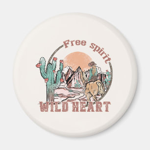 Free Spirit, Wild Heart Western Country Magnet