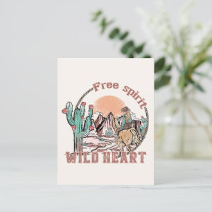 Free Spirit, Wild Heart   Western Country Postcard