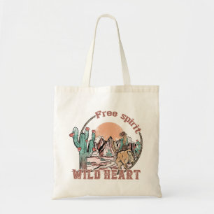 Free Spirit, Wild Heart   Western Country Tote Bag