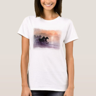 "Free Spirit" woman's T-shirt with horses