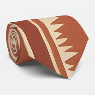 Free-Spirited Earth Tone Boho Neck Tie