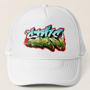 free style graffiti trucker hat