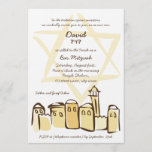 Free Style Jerusalem - Bar Mitzvah Invitation<br><div class="desc">Informal and fun Bar Mitzvah Invitation.  If you need your custom name in hebrew or part of the script in hebrew please send us a message from the site: www.zazzle.com/mazaltov on the left menu and we will make it for you  without extra charge.</div>