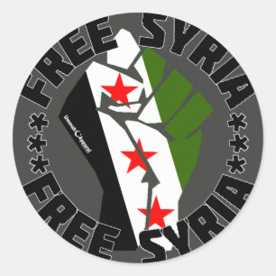 Free Syria Classic Round Sticker
