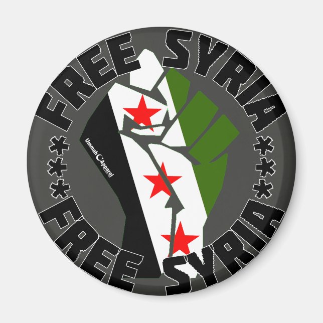 Free Syria Magnet (Front)