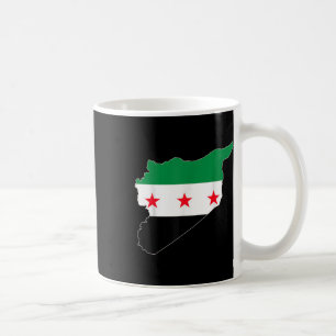 Free Syria Proud Vintage Syrian Flag Heart Map Sou Coffee Mug