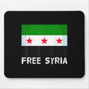 Free Syria Proud Vintage Syrian Flag Heart Map Sou Mouse Mat