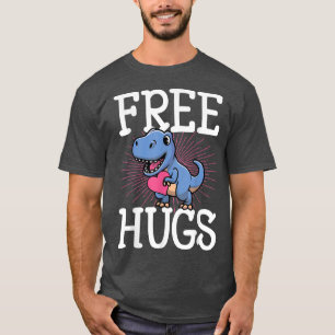 Free T Re Hugs Funny Valentines Day Dinosaur Cute T-Shirt