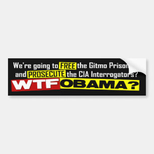 Free The Gitmo Prisoners Bumper Sticker