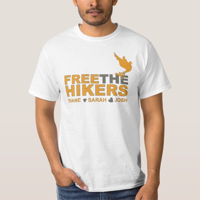 Free the Hikers Orange Dove T-Shirt (Front)