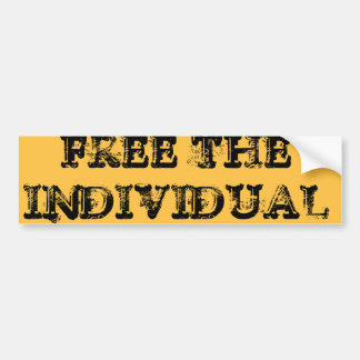 FREE THE INDIVIDUAL BUMPER STICKER