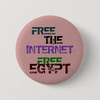 FREE THE INTERNET FREE EGYPT 6 CM ROUND BADGE