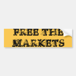 FREE THE MARKETS BUMPER STICKER
