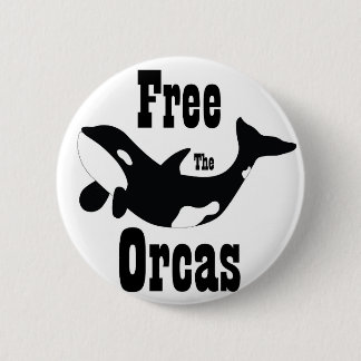 Free The Orcas 6 Cm Round Badge