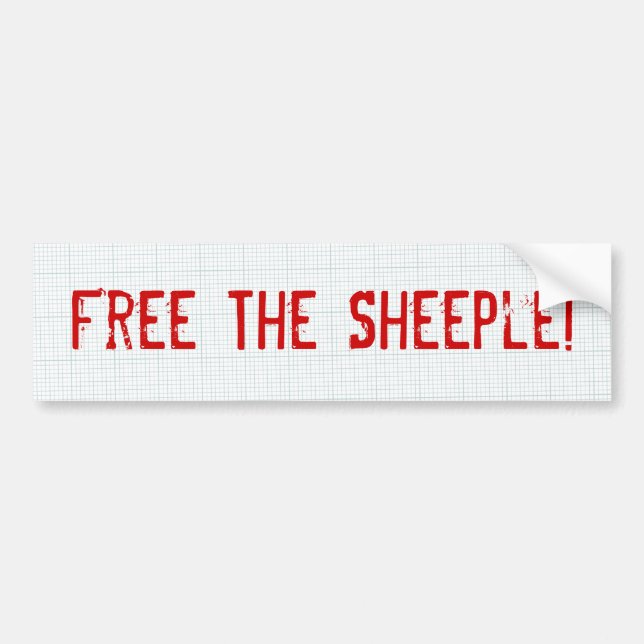 Free The Sheeple! Bumper Sticker (Front)