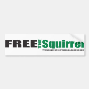 free the squirrel bumpersticker bumper sticker