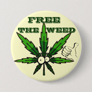 Free The Weed!_ 7.5 Cm Round Badge