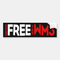 FREE THE WM3 bumper sticker