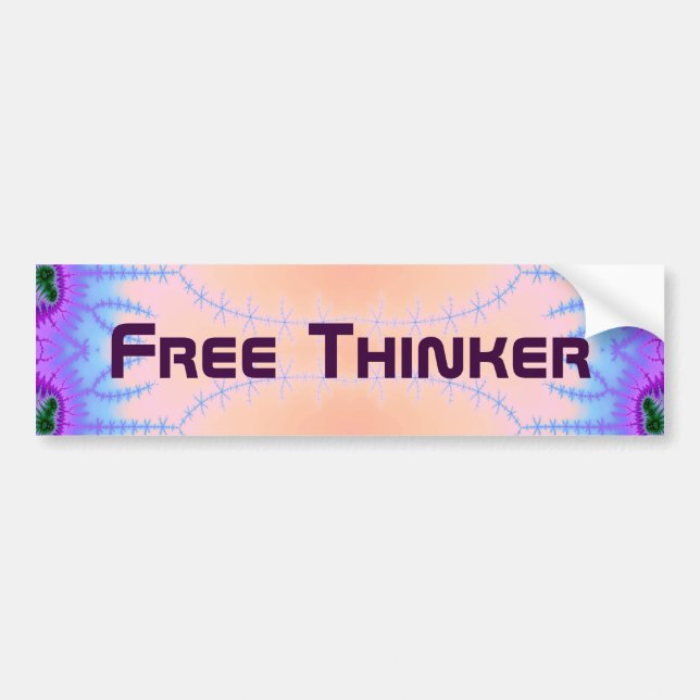 Free Thinker 9 Bumper Sticker (Front)