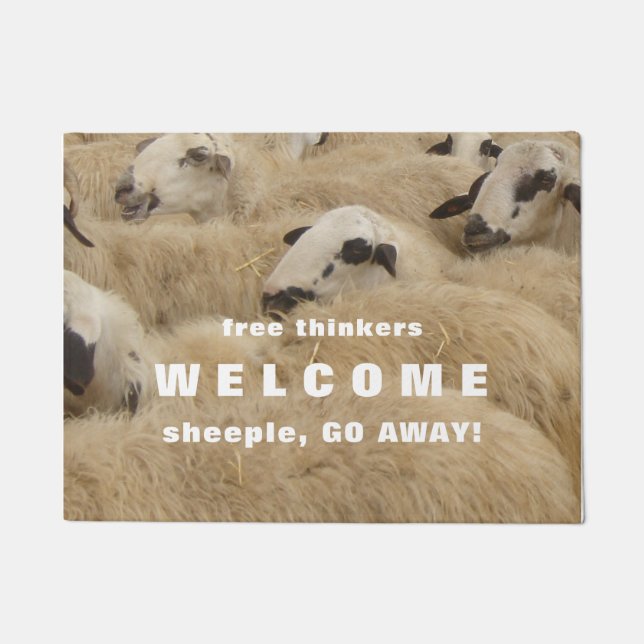 Free Thinkers Welcome Doormat (Front)