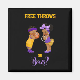 Free Throws or Bows Basketball Ba1 Magnet