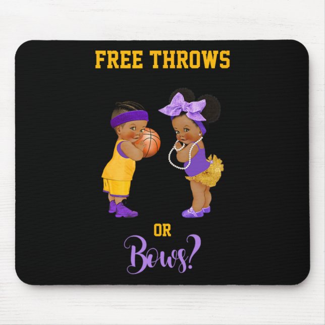 Free Throws or Bows Basketball Ba1 Mouse Mat (Front)