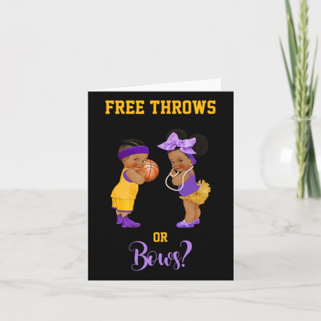 Free Throws Or Bows Bysketbyll By1  Card (Front)