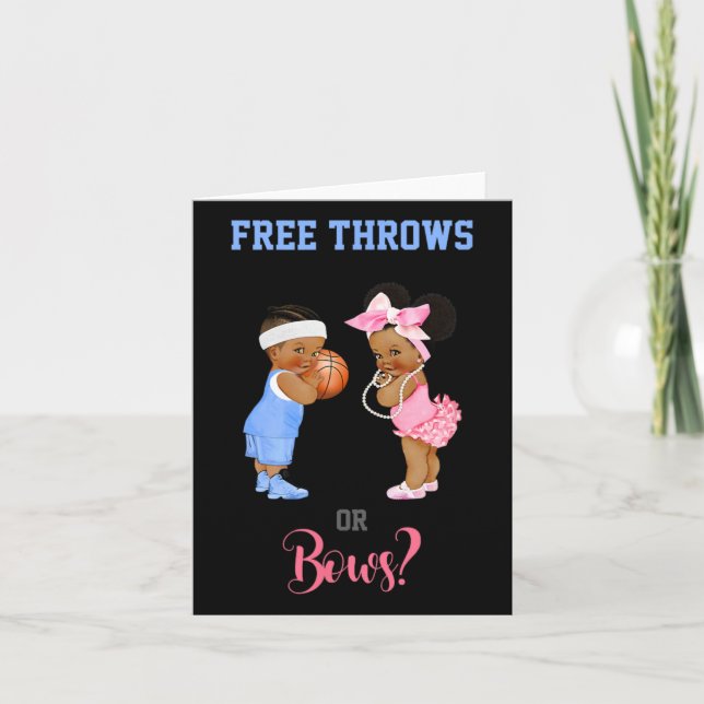 Free Throws Or Bows Bysketbyll By  Card (Front)