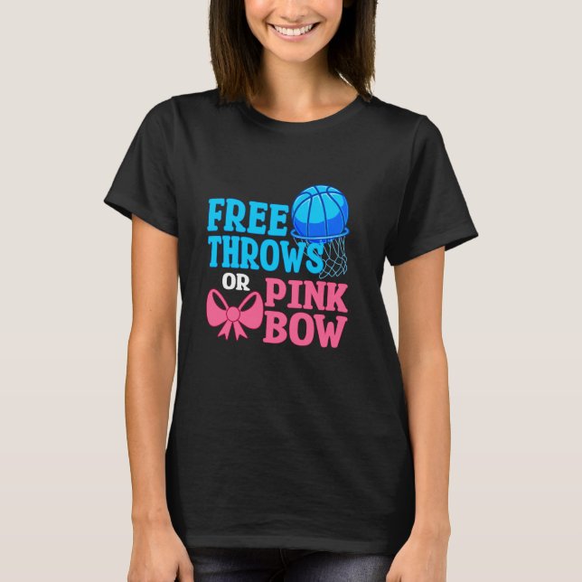 free throws or pink blow baseketball Baby Gender R T-Shirt (Front)