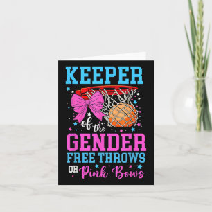 Free Throws Or Pink Bows Keeper Of The Gender Reve Card