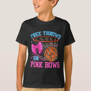 Free Throws or Pink Bows Pregnancy Pink or Blue  T-Shirt