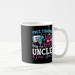 Free Throws or Pink Bows Uncle Loves You Cute Gend Coffee Mug