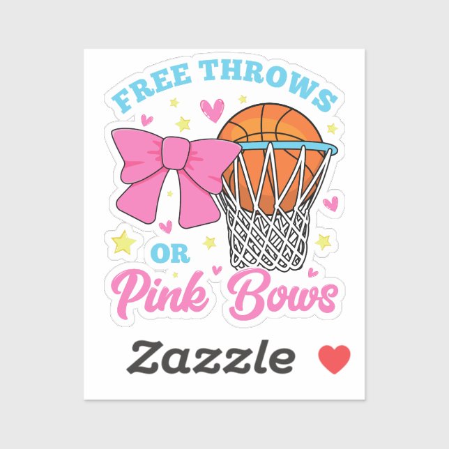 Free Throws or Pink Bows Vinyl  (Sheet)