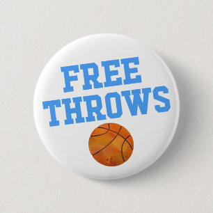 Free Throws Team Boy Gender Reveal Party  6 Cm Round Badge