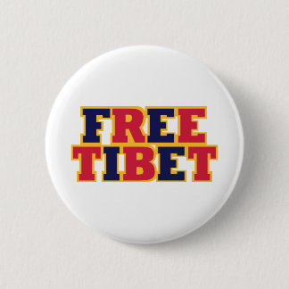 Free Tibet 6 Cm Round Badge