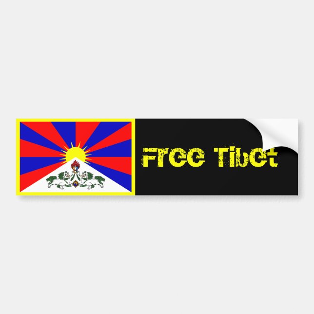 Free Tibet Bumper Sticker (Front)