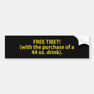 Free Tibet Bumper Sticker