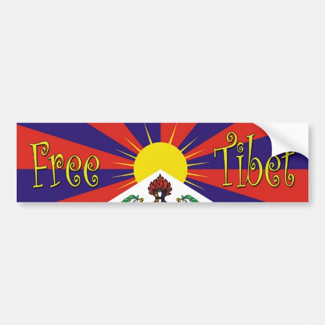 Free Tibet Bumper Sticker (Front)