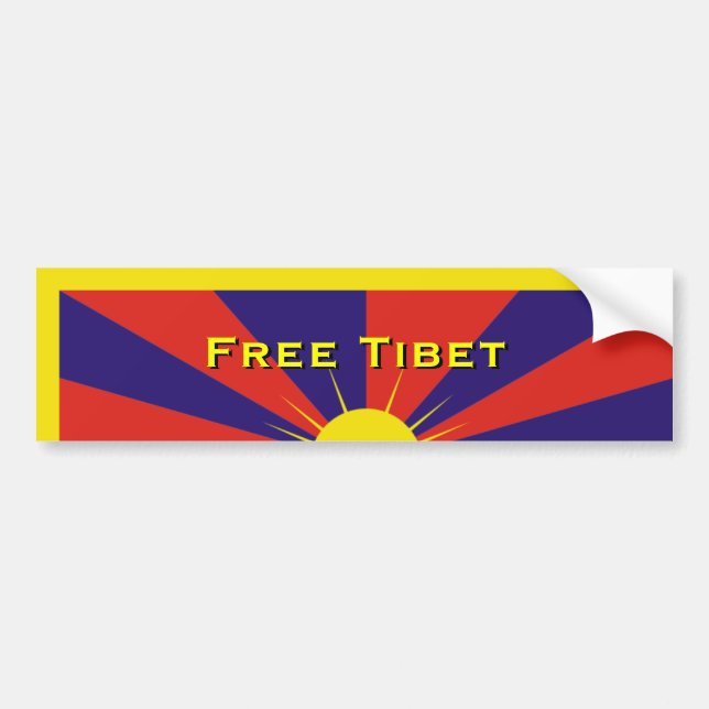 Free Tibet Bumper Sticker (Front)