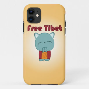 Free Tibet Cute Kitty iPhone Case
