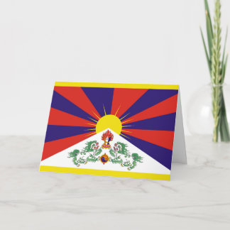 Free Tibet flag Card