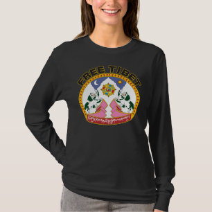 Free Tibet Flag Logo T-Shirt
