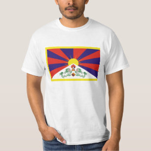 Free Tibet Flag - Peu Rangzen བོད་རང་བཙན་ T-Shirt