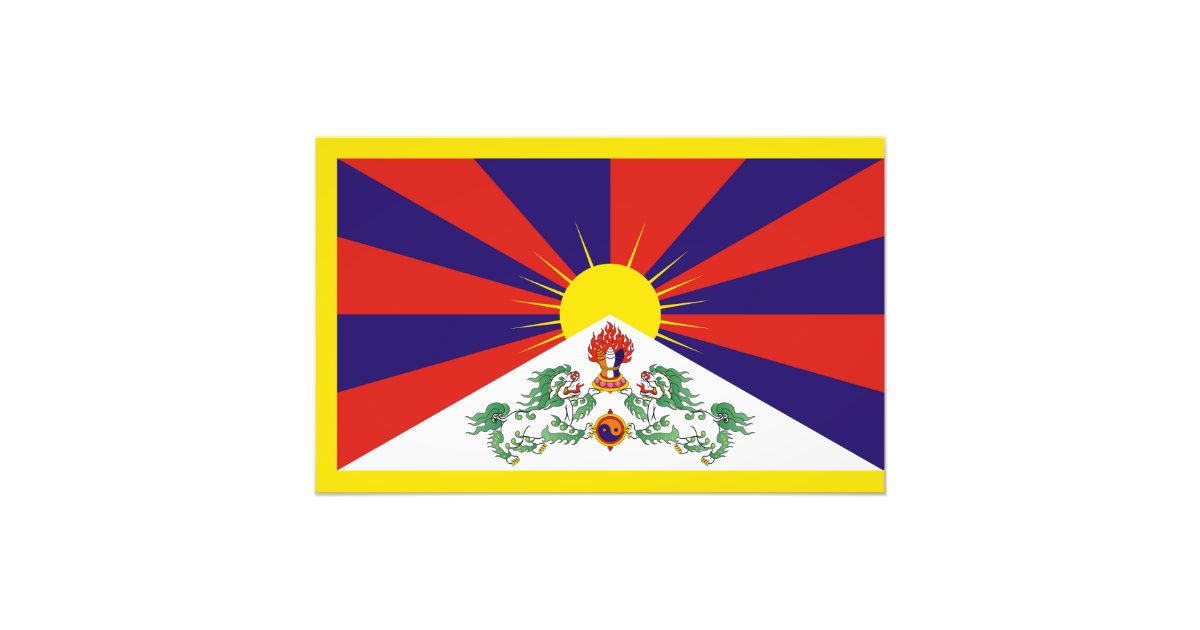 Free Tibet flag Photo Print | Zazzle