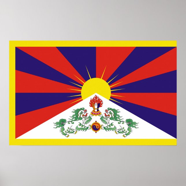 Free Tibet flag Poster (Front)