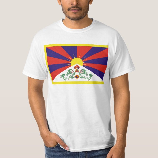 Free Tibet Flag T-Shirt (Front)