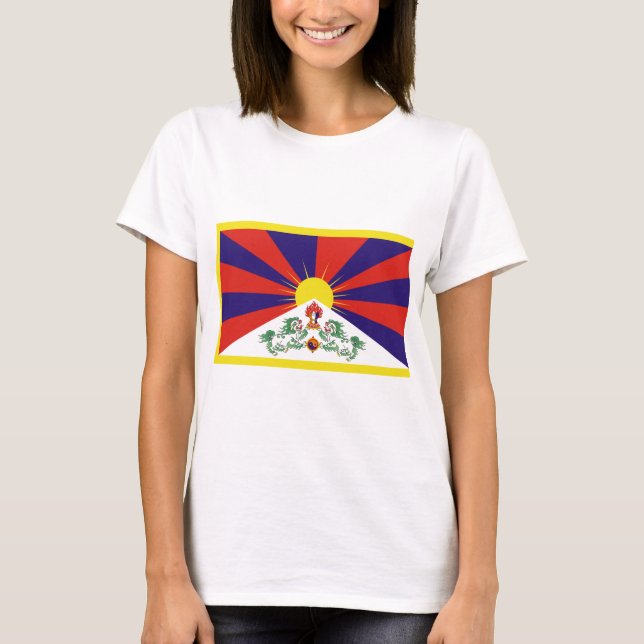 Free Tibet Flag T-Shirt (Front)