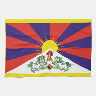 Free Tibet flag Tea Towel