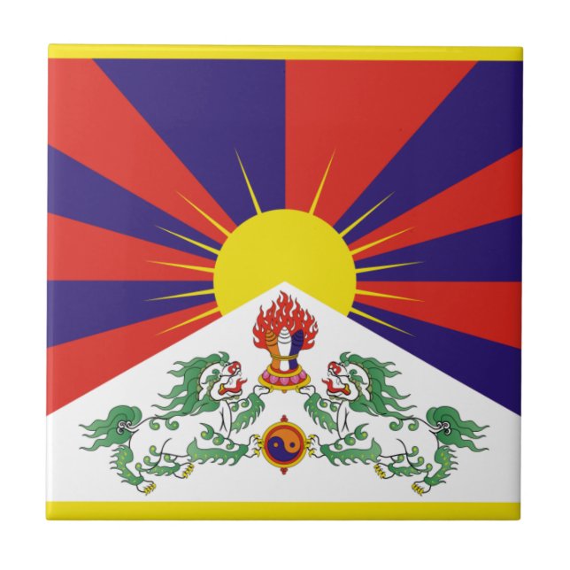 Free Tibet flag Tile (Front)